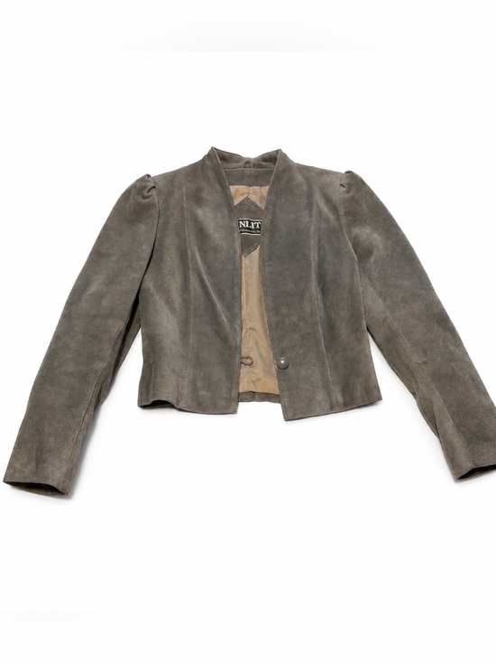 Winlit Jackets & Blazers - Winlit Genuine Leather Jacket - Women’s Size 11/12 - Gray - Excellent Condition